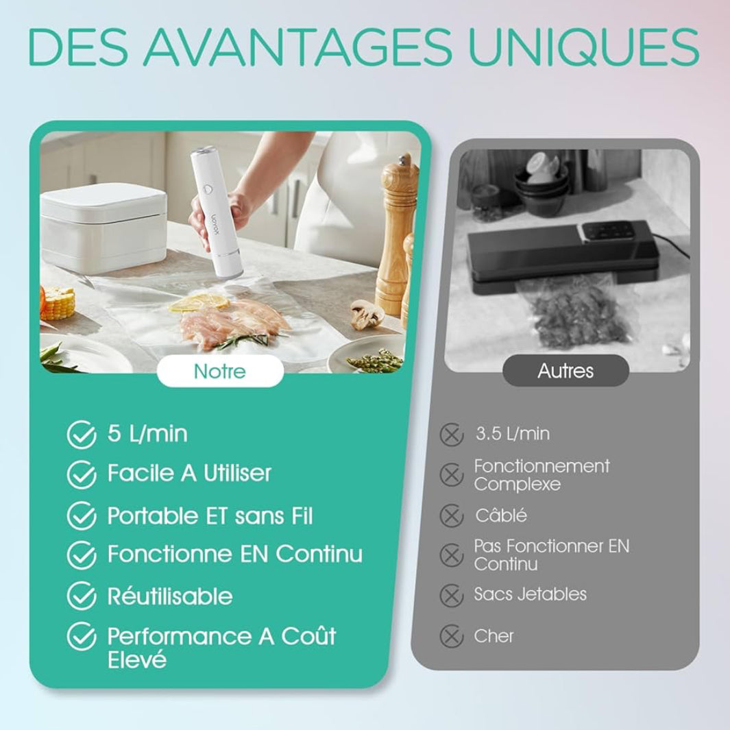 PureFresh - Pompe à vide alimentaire